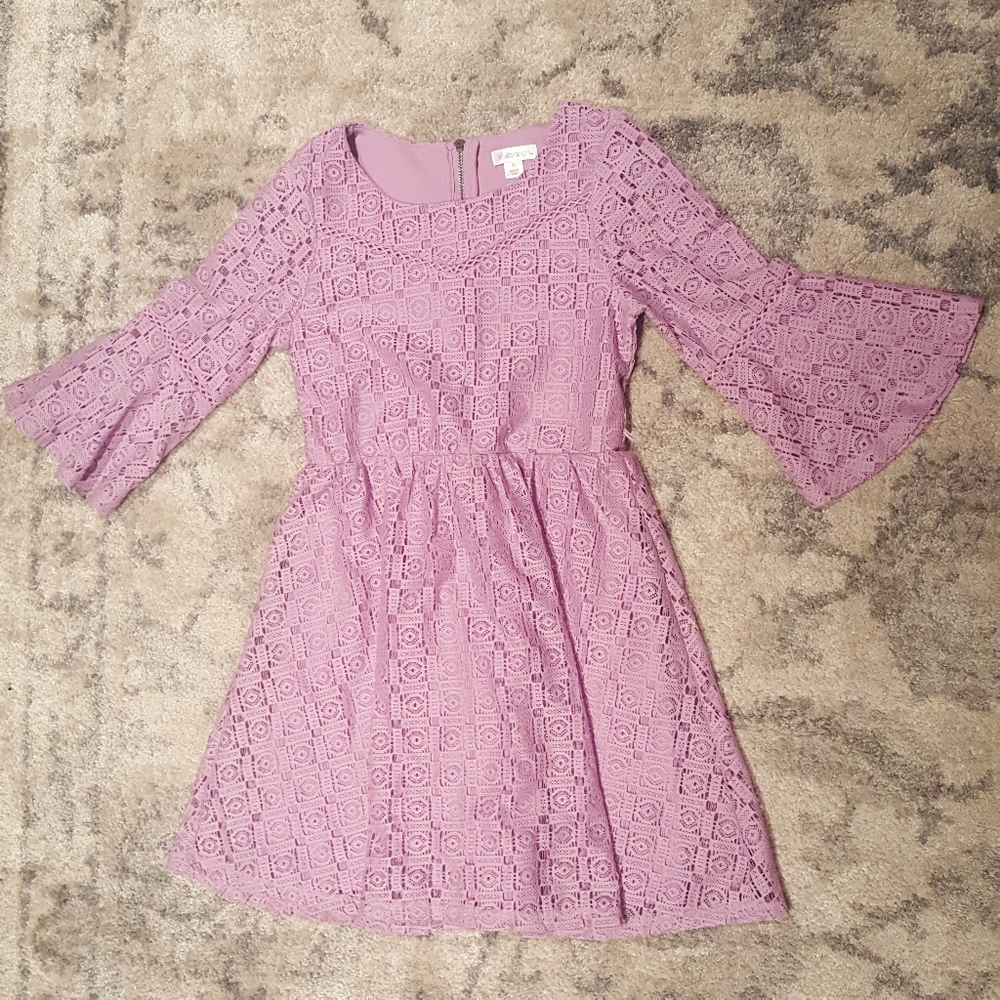 Lilac girls lacy dress